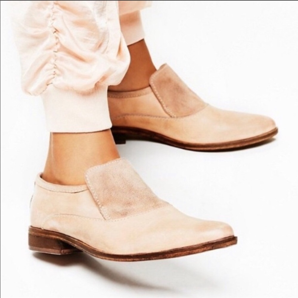 Free People Brady Leather Suede Loafer
